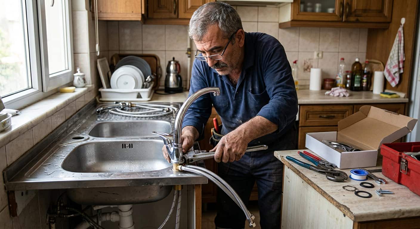 Döşemealtı Lavabo Açma bağlantı kontrolü